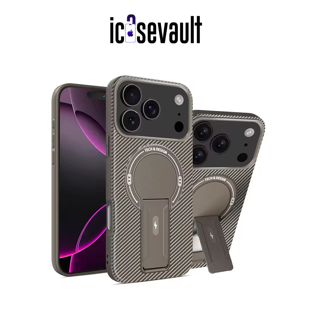 CarbonStand Pro™ Magnetic Kickstand Case