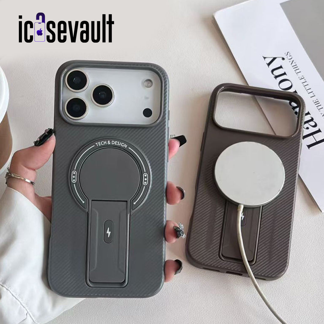 CarbonStand Pro™ Magnetic Kickstand Case