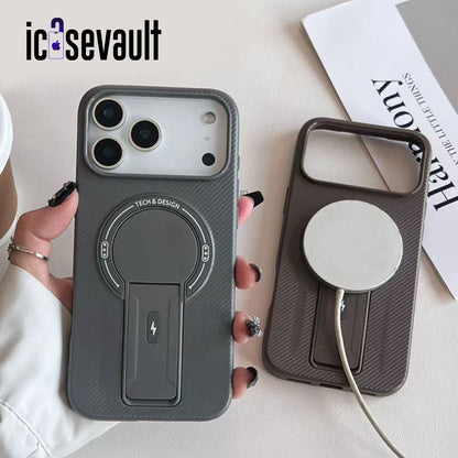 CarbonStand Pro™ Magnetic Kickstand Case