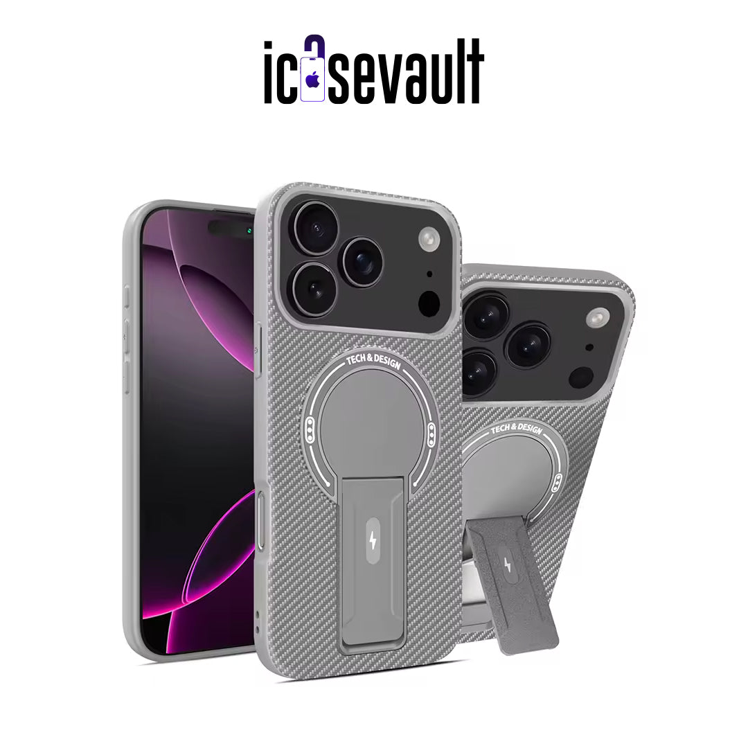 CarbonStand Pro™ Magnetic Kickstand Case