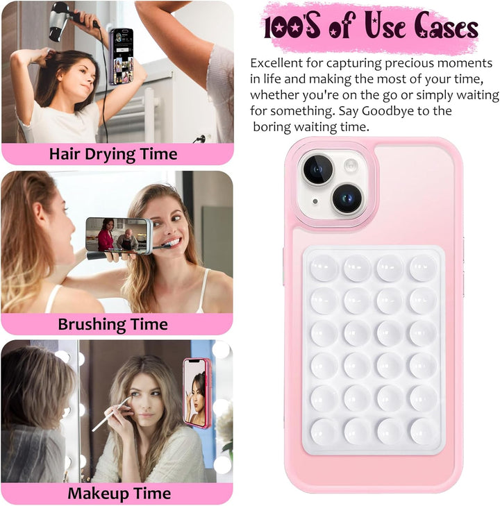 Silicone Suction Phone Mount for iPhone &amp; Android | Hands-Free Selfie &amp; Video Holder (Pack Of 2)