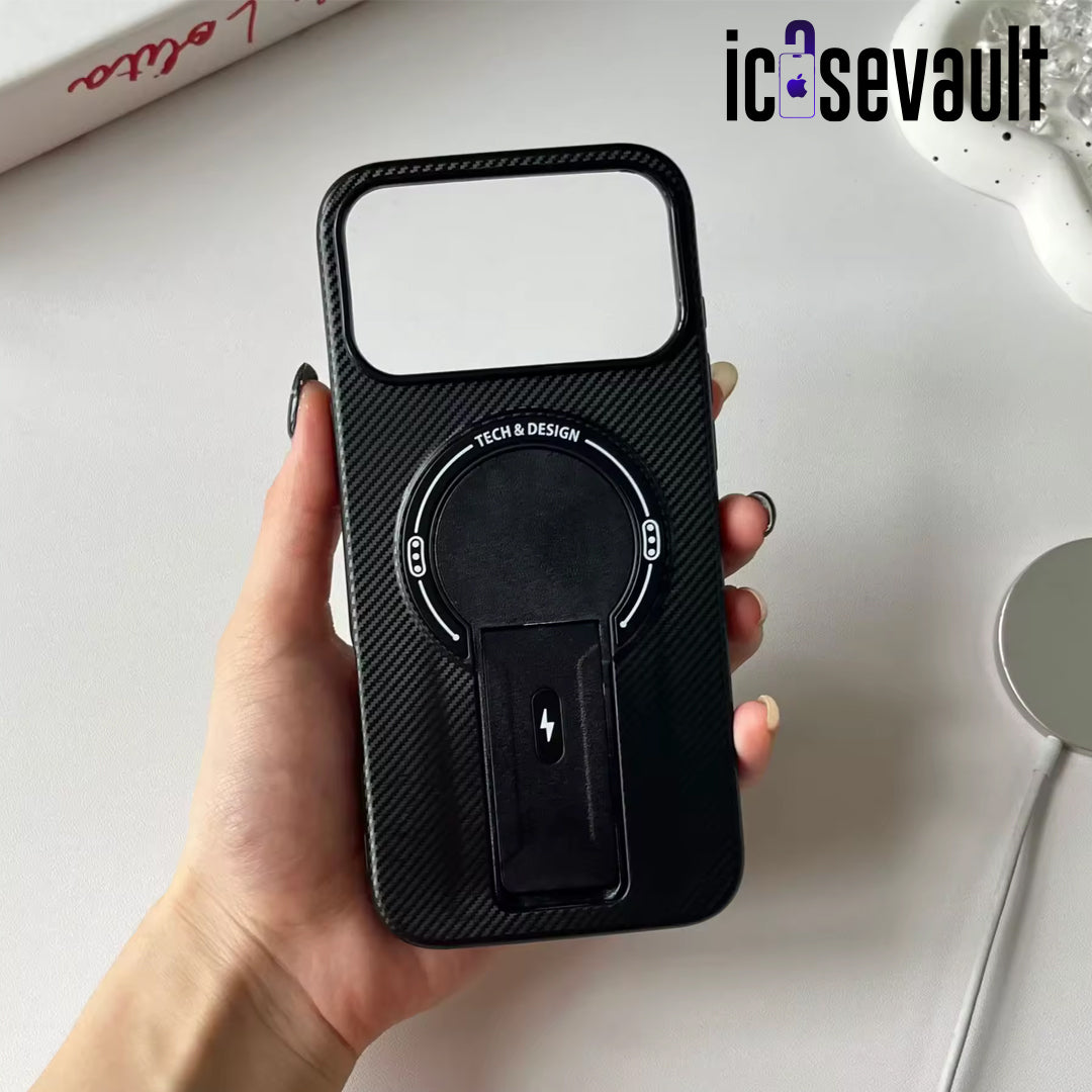 CarbonStand Pro™ Magnetic Kickstand Case