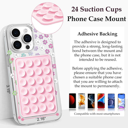 Silicone Suction Phone Mount for iPhone & Android | Hands-Free Selfie & Video Holder (Pack Of 2)