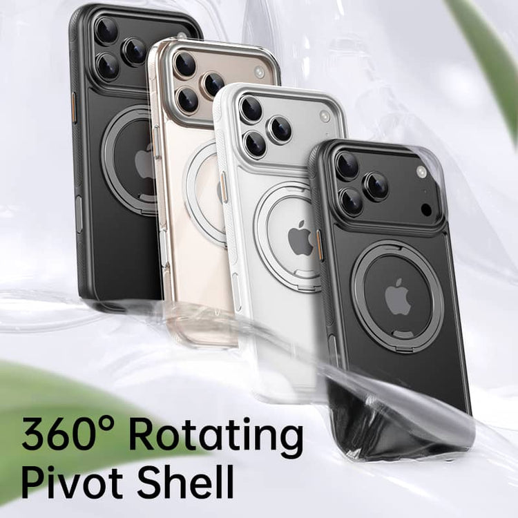 Metal Ring Stand Matte Magnetic Case For Magsafe IPhone 18 17 15 14 13 12 11 16 17 Pro Max Plus Wireless Charger Cover