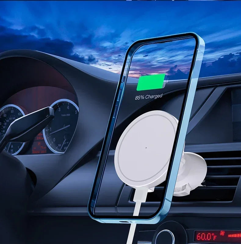 Magnetic Car Wireless Charger For iPhone 12 13 14 15 pro max Air Vent Car Phone Holder Stand Fast Car Charging