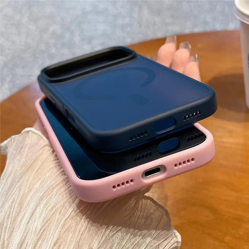 Matte Case For iPhone 17 Air 17Pro 17Pro Max Translucent Wireless Charge Magnetic Hard Cover for iphone 17 Pro Max For Magsafe