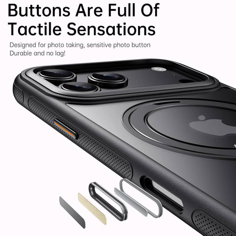 Metal Ring Stand Matte Magnetic Case For Magsafe IPhone 18 17 15 14 13 12 11 16 17 Pro Max Plus Wireless Charger Cover
