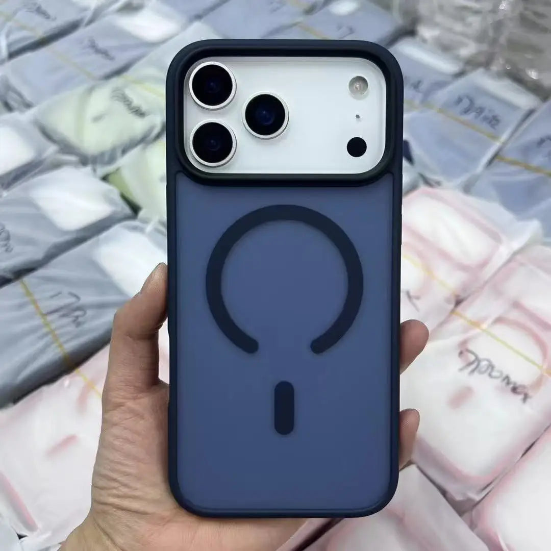 Matte Case For iPhone 17 Air 17Pro 17Pro Max Translucent Wireless Charge Magnetic Hard Cover for iphone 17 Pro Max For Magsafe