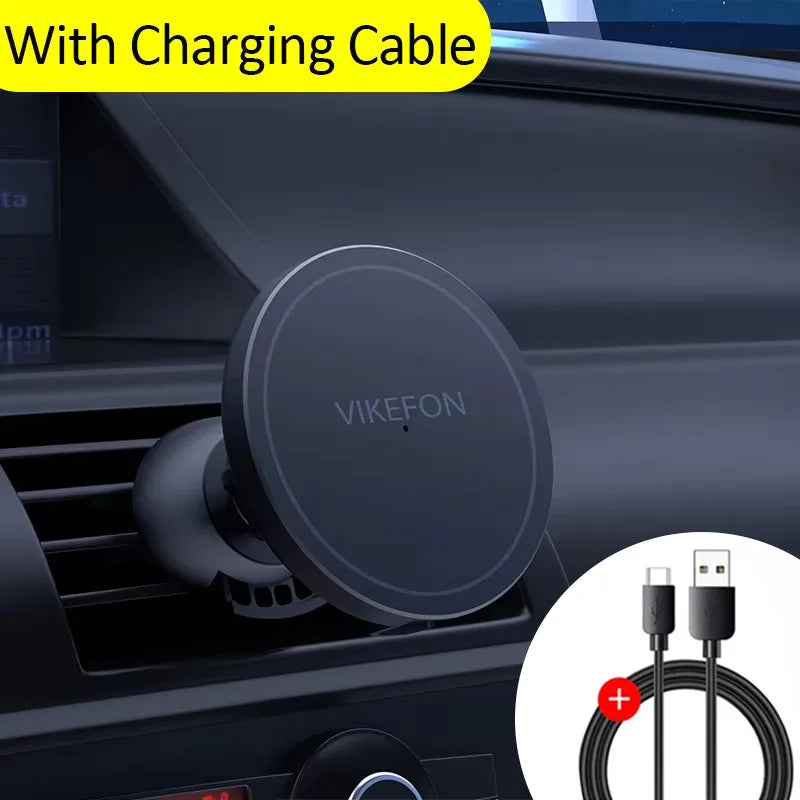 Magnetic Car Wireless Charger For iPhone 12 13 14 15 pro max Air Vent Car Phone Holder Stand Fast Car Charging