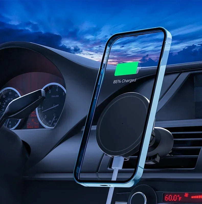 Magnetic Car Wireless Charger For iPhone 12 13 14 15 pro max Air Vent Car Phone Holder Stand Fast Car Charging