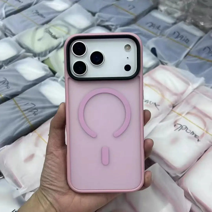 Matte Case For iPhone 17 Air 17Pro 17Pro Max Translucent Wireless Charge Magnetic Hard Cover for iphone 17 Pro Max For Magsafe