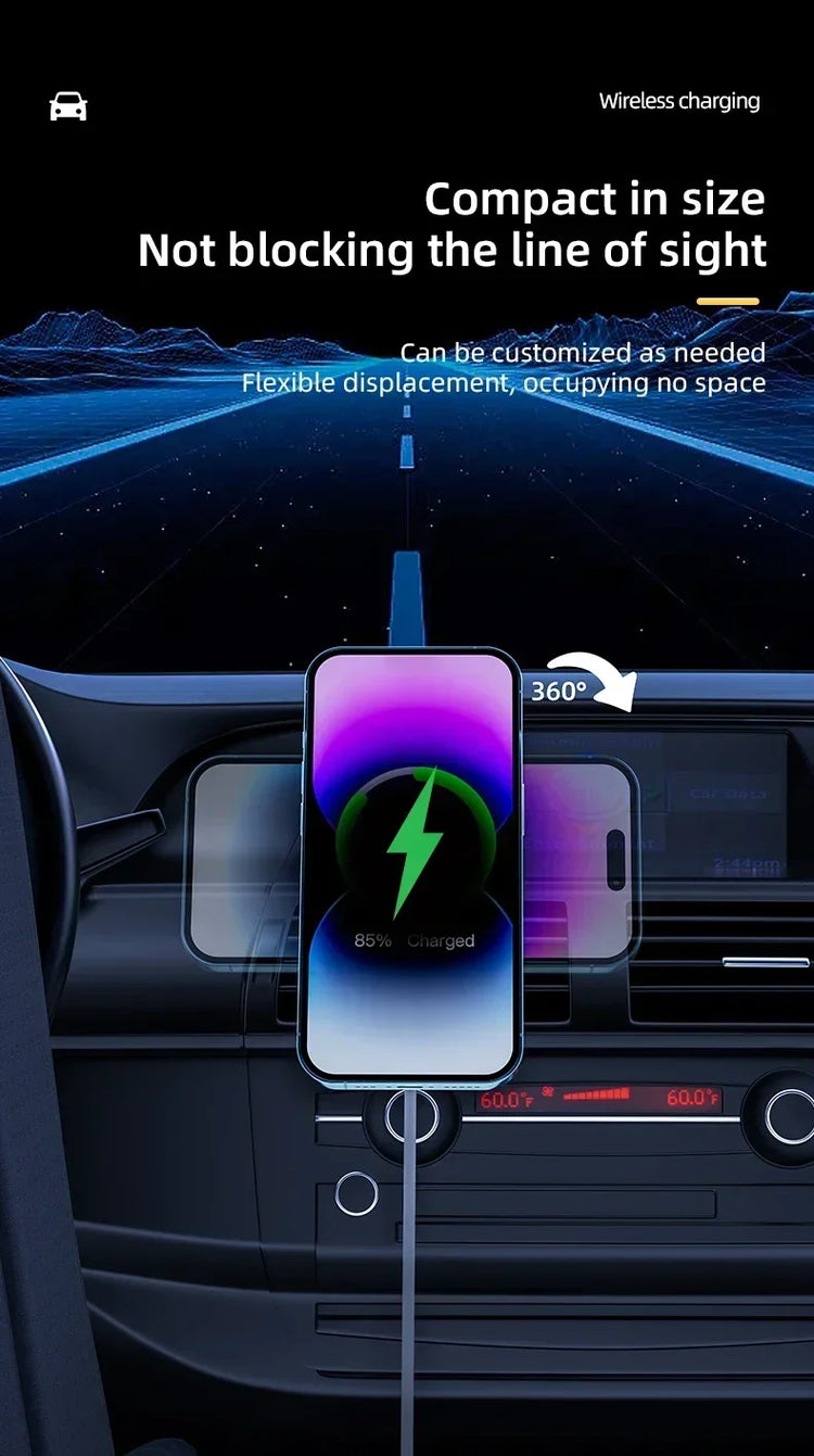 Magnetic Car Wireless Charger For iPhone 12 13 14 15 pro max Air Vent Car Phone Holder Stand Fast Car Charging