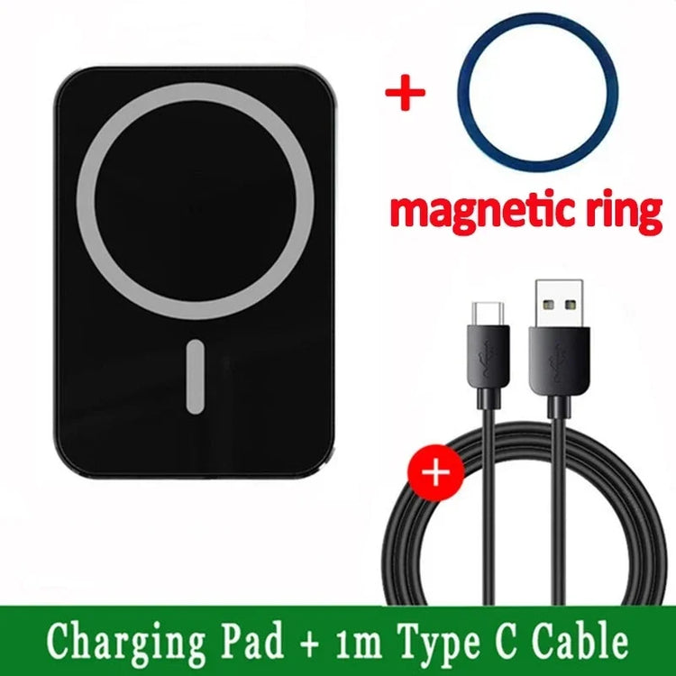 Mini Magnetic Wireless Car Charger Phone Holder Stand Car Mount For iPhone 17 16 15 14 13 12 Pro Max Fast Car Charging Station