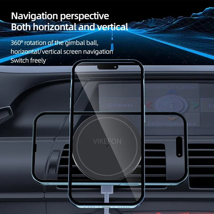 Magnetic Car Wireless Charger For iPhone 12 13 14 15 pro max Air Vent Car Phone Holder Stand Fast Car Charging