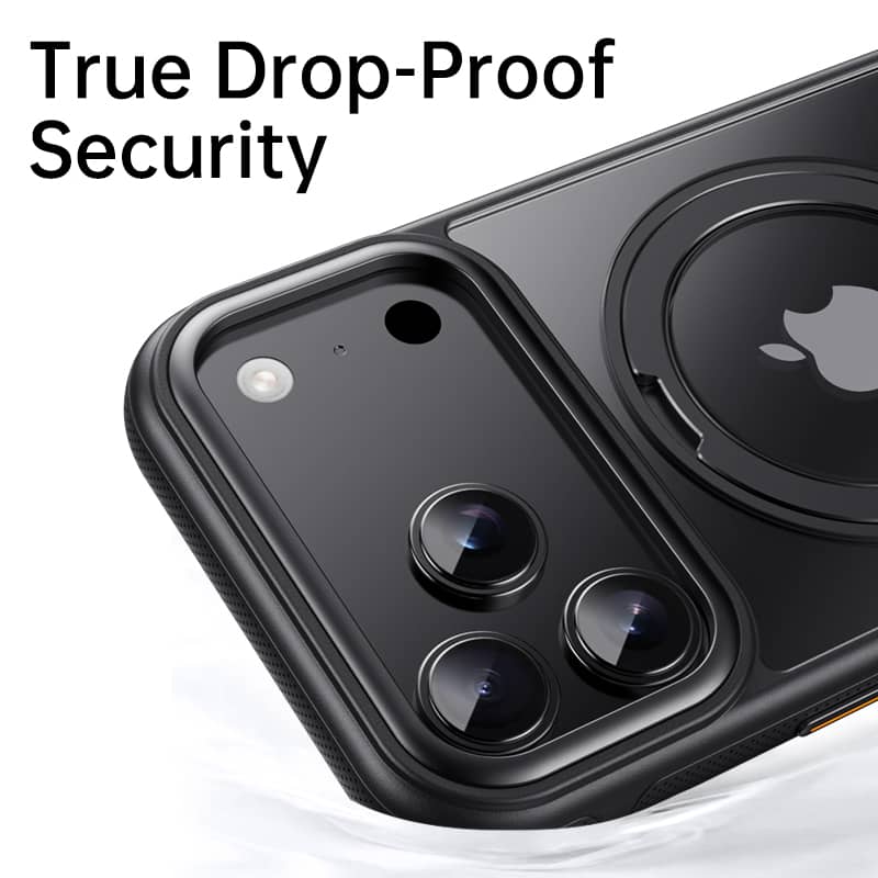 Metal Ring Stand Matte Magnetic Case For Magsafe IPhone 18 17 15 14 13 12 11 16 17 Pro Max Plus Wireless Charger Cover