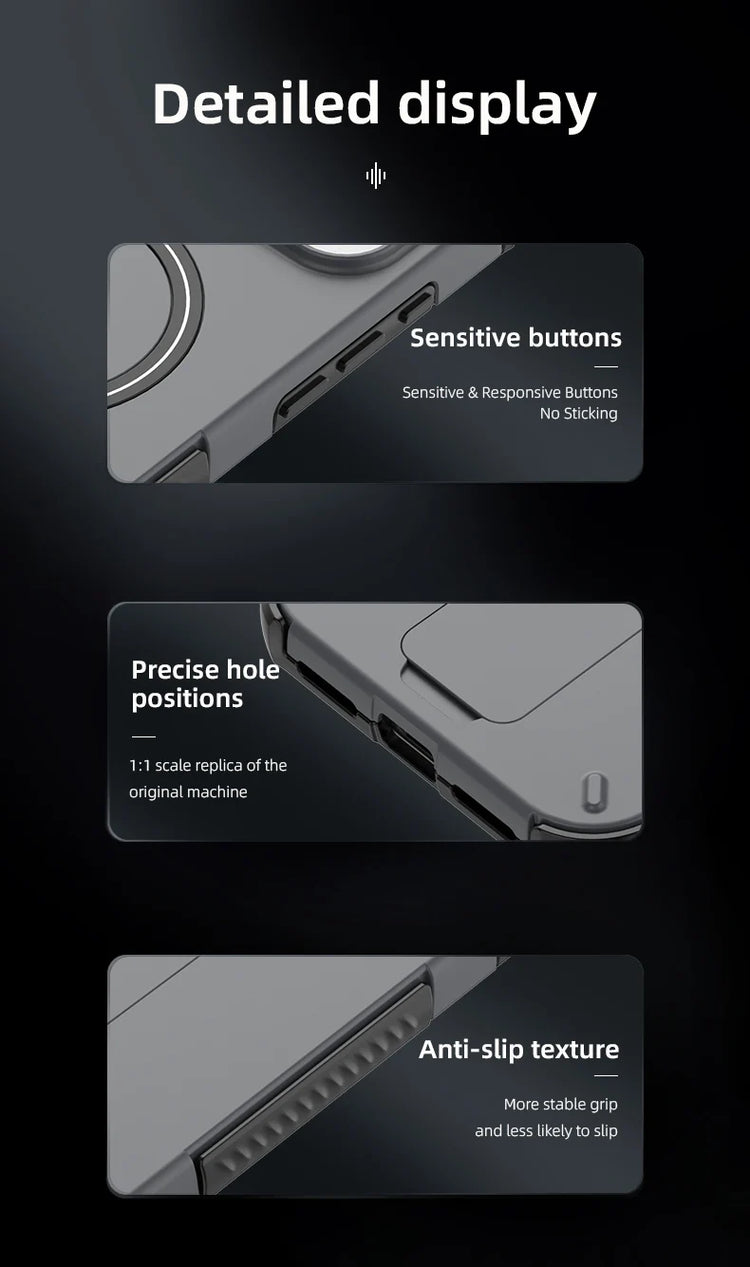 Luxury Fold Stand Holder For Magsafe Armor Phone Case for iPhone 17 16 Plus Pro Max Plus Magnetic Shockproof Bumper Matte Cover