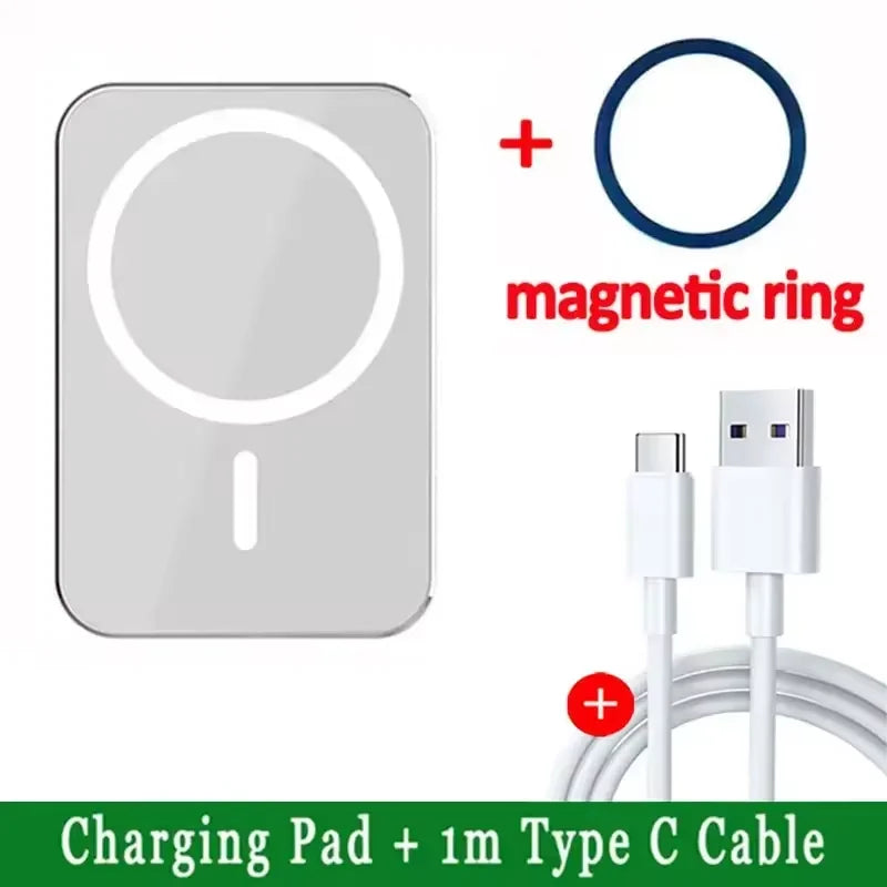 Mini Magnetic Wireless Car Charger Phone Holder Stand Car Mount For iPhone 17 16 15 14 13 12 Pro Max Fast Car Charging Station