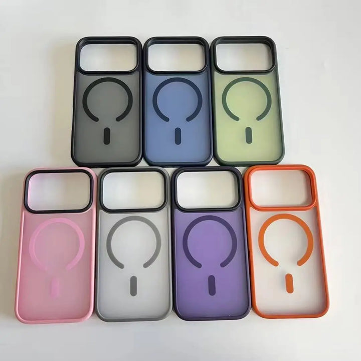 Matte Case For iPhone 17 Air 17Pro 17Pro Max Translucent Wireless Charge Magnetic Hard Cover for iphone 17 Pro Max For Magsafe