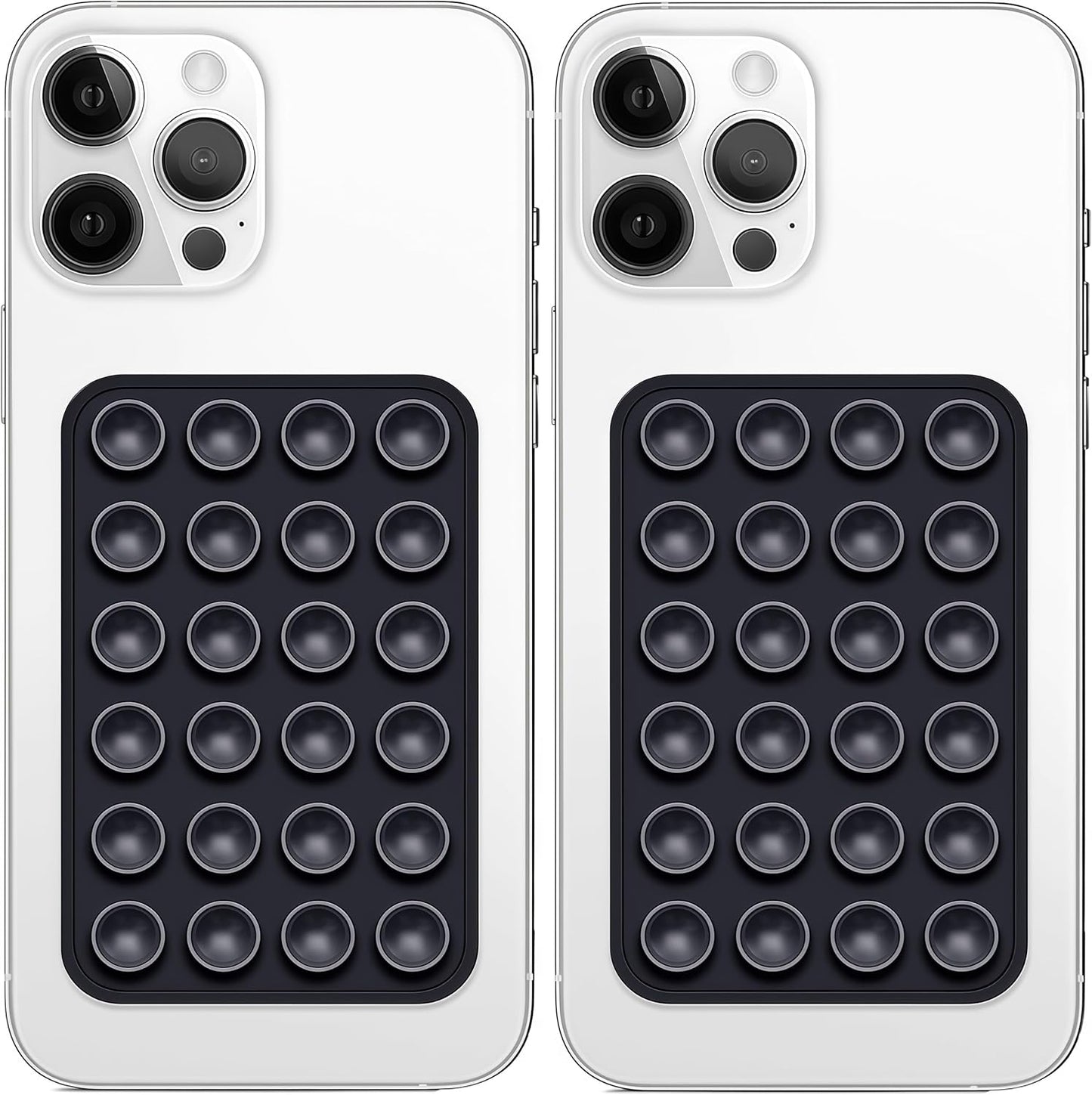 Silicone Suction Phone Mount for iPhone & Android | Hands-Free Selfie & Video Holder (Pack Of 2)