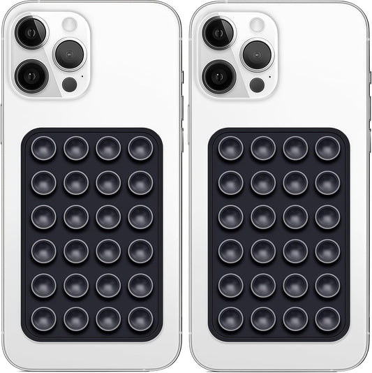 Silicone Suction Phone Mount for iPhone & Android | Hands-Free Selfie & Video Holder (Pack Of 2)