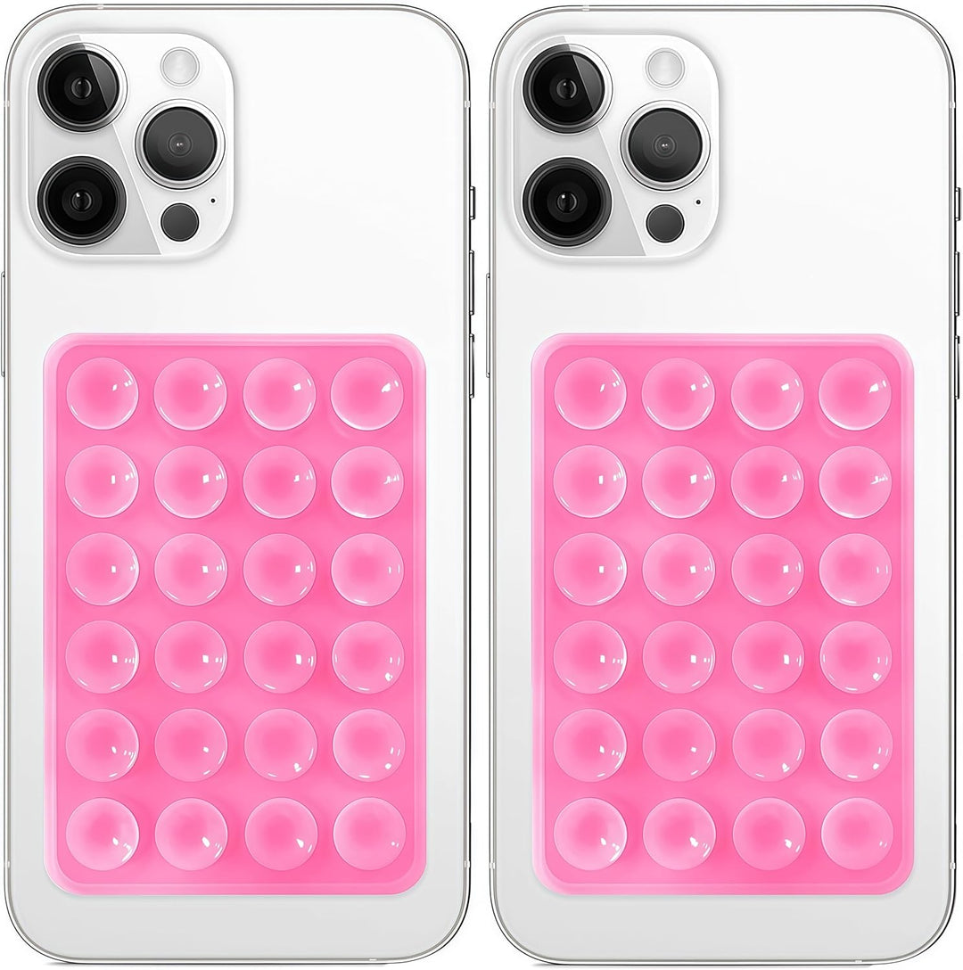 Silicone Suction Phone Mount for iPhone &amp; Android | Hands-Free Selfie &amp; Video Holder (Pack Of 2)