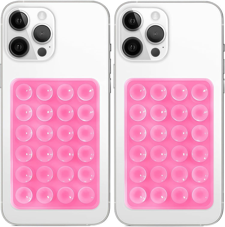 Silicone Suction Phone Mount for iPhone & Android | Hands-Free Selfie & Video Holder (Pack Of 2)